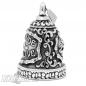 Preview: Ornate "Ride To Live" Biker-Bell with Skull Stainless Steel Motorcycle Bell